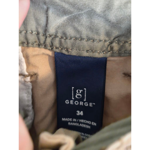 Men's George Brown Cargo Shorts Size 34 - Picture 4 of 5